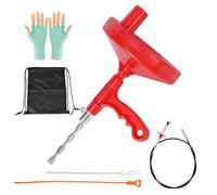 Furet Déboucheur Canalisation 7.5m, 5pcs Professionnel Deboucheur Evier Furet, Convient pour tuyaux, cuisines, salles de bains, Spirale de Nettoyage de drains pour Les Vrais Amateurs de Bricolage