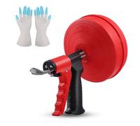 Furet Deboucheur Canalisation En Spirale 10M,Furet Déboucheur,Furet Déboucheur Wc,Fonction Automatiqu,Avec Gants Et Sac,Spirale Idéale Pour Un Nettoyage Écologique Des Tuyaux,Cuisine,Salle De Bain,Évi