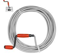 Furet Deboucheur Canalisation, Furet Canalisation, Furet Déboucheur avec Manivelle, pour Le Nettoyage des Cuvettes de Toilettes et des Tuyaux de Cuisine, 5 m x 6 mm
