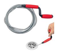 Furet Deboucheur Canalisation, Furet Deboucheur WC Déboucheur Canalisation Toilette Plomberie avec Manivelle 4.2 M × 6 MM, Convient aux Éviers de Cuisine et Aux Tuyaux de Salle de Bain