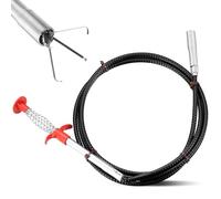 Furet Deboucheur Canalisation Professionnel, 200 cm Pince à Griffes, Pince à Spirale de Nettoyage de Tuyau, Pinces à Griffes Flexibles Télescopique, Deboucheur WC pour évier de Cuisine Salle de Bain