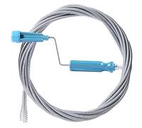 Furet deboucheur canalisation professionnel, 5 mètres x 6mm Spirale deboucheur wc avec manivelle, Sonde de debouchage, Pratique et Efficace Deboucheur pour WC Evier Canalisation