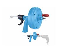 AGT Furet déboucheur de canalisation 8 m avec manivelle et mandrin pour perceuse
