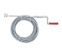 Déboucheur d'évier à crochet - 10 m - Tête 20 mm - RIBIMEX - PRFD100C