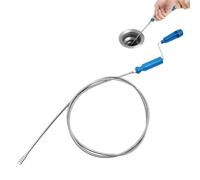 Furet Deboucheur WC Canalisation 1.7m x 5mm, Furet Plomberie Déboucheur avec Manivelle Tige Deboucheur Canalisation, Spirale - Bouchage des canalisations, Sonde de debouchage