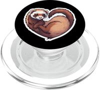 Furet en Forme de cœur - pour Amoureux - Maman - Papa - Joli et Mignon PopSockets PopGrip pour MagSafe