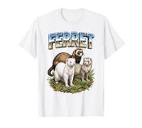 Furet rétro années 70 90 pour Amoureux des Animaux T-Shirt