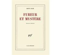 René Char – Fureur et mystère – Gallimard – Livre
