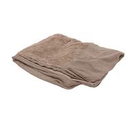 FurHaven Housse de Rechange en Peluche et Daim pour lit de Chien - Lavable en Machine - Amande - Taille L