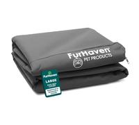 Furhaven Housse de Rechange imperméable pour lit de Chien avec Logo imprimé - Gris Pierre - Taille L