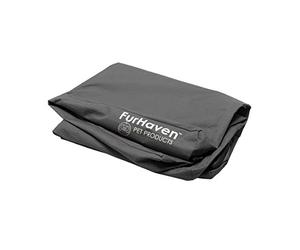 Furhaven Housse de Rechange imperméable pour lit de Chien avec Logo imprimé Logo - Gris Pierre, Taille M