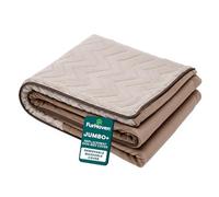 FurHaven Housse de Rechange Lavable en Velours Pelucheux avec Motif Vagues pour lit de Chien et Chien, Pierre Marron, Jumbo Plus (Taille XXL)