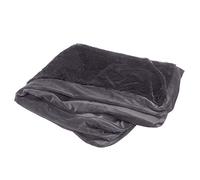 FurHaven Housse de Rechange pour lit de Chien et Chat - en Fausse Fourrure et Velours - en Forme de L - pour Salon et canapé d'angle - Gris Platine, Taille M