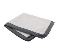 FurHaven Housse de Rechange pour lit de Chien et Chat - Tapis de Luxe en Sherpa et Daim Traditionnel en Mousse pour Animaux de Compagnie - Gris - Jumbo