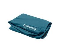 FurHaven Housse de Rechange pour lit de Chien résistante à l'eau pour intérieur/extérieur avec Logo imprimé sur Toile Oxford - Lavable - Lagon Profond - Jumbo (Taille XL)