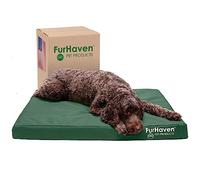 Furhaven Large Orthopedic Dog Bed Water-Resistant Indoor/Outdoor Logo Print Oxford Polycanvas Mattress w/Removable Washable Cover - Forest, Large