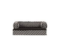 FurHaven Lit de Style Sofa - Housse Amovible et Lavable en Machine - en Peluche et Mousse en Gel rafraîchissant - pour Animal de Compagnie, Chien et Chat - Marron Diamant, Taille S