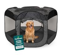 Furhaven Pop Up Playpen Pet Tent Playground - Gray, Extra Large