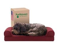 Furhaven Refroidissement Gel Infusé en Mousse à mémoire Dessus Lit pour Chien Canapé pour Chiens et Chats