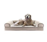 Furhaven Refroidissement Gel Infusé en Mousse à mémoire Dessus Lit pour Chien Canapé pour Chiens et Chats