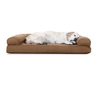 Furhaven Refroidissement Gel Infusé en Mousse à mémoire Dessus Lit pour Chien Canapé pour Chiens et Chats