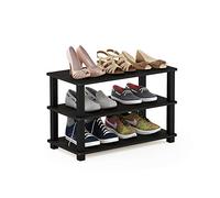 Furinno 13080EX/BK Porte-Chaussures, Bois, Noir, Taille Unique, dense, Espresso et Black, One Size