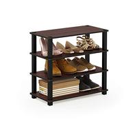 Furinno 13081DC/BK Porte-Chaussures, Cerise Foncé/Noir, Taille Unique, Dark Cherry et Black, One Size