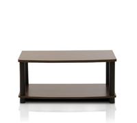 Furinno 13191DBR/BK Supports de Téléviseur sans Outils, Bois, Marron Foncé / Noir, Taille Unique