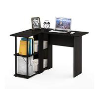 Furinno Abbott Bureau en Forme de L avec Bibliothèque, Expresso/Noir