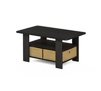 Furinno Andrey Table Basse avec bac de Rangement, Expresso Foncé/Marron
