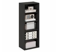 Furinno Basic Bibliothèque À 5 Niveaux, Étagère De Rangement Cubique, 11 X 17 X 44, pour Salon, Chambre, Bureau, Couleur Expresso