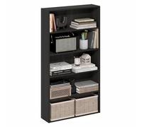 Furinno Basic Bibliothèque À 5 Niveaux, Étagère De Rangement Cubique, 7 X 24 X 44, pour Salon, Chambre, Bureau, Couleur Expresso