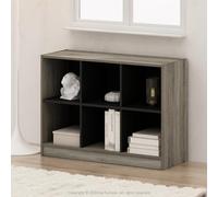 Furinno Basic Bibliothèque, Bibliothèque 3x2, Armoire à Cubes avec Rangement, 30 x 80 x 60, pour Salon, Chambre, Bureau à Domicile, Chêne français