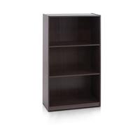 Furinno Basic Bibliothèques, Bois, Brun, Taille Unique, Marron Foncé, One Size