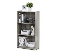 Furinno Basic Bibliothèques, Bois, Chêne Français Gris, Taille Unique, One Size