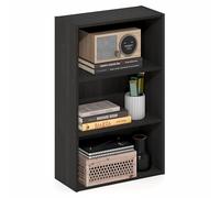 Furinno Basic Étagère, Bibliothèque À 3 Niveaux, Étagère De Rangement Cubique avec Étagère Ouverte, 7 X 17 X 26 Cm, pour Salon, Chambre, Bureau, Expresso