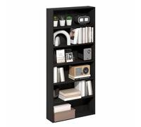 Furinno Basic Étagère, Bibliothèque À 6 Niveaux avec Étagère Ouverte, Étagère De Rangement Cubique, 7 X 24 X 53 Cm, pour Salon, Chambre, Bureau, Couleur Expresso