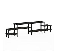 Furinno BESI Meuble TV, Montage sans Outils, Style Industriel, Console TV pour Téléviseurs Jusqu'À 46 Pouces, pour Salon Ou Chambre, Chêne Foncé