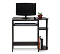 Furinno Bureau d'Ordinateur, Bois, Brun Noir, Taille Unique, Marron Foncé, One Size