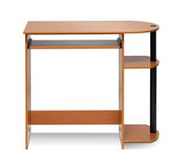 Furinno Bureaux d'Ordinateur, Bois, Cerisier Clair/Noir, Taille Unique, Light Cherry, One Size