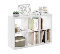 Furinno Cabine de Rangement Décorative à Dos Ouvert à 6 Cubes, Blanc
