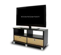 Furinno Centre de Divertissement TV, Bois, Expresso/Brun, Taille Unique, Chêne, Espresso/Brown, One Size