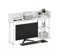 Furinno Classic Étagère De Bureau À 3 Niveaux, Bibliothèque Et Organiseur pour Fournitures Et Accessoires, Blanc