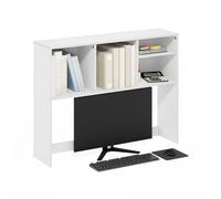 Furinno Classic Étagère De Bureau À 4 Niveaux, Bibliothèque Et Organiseur pour Fournitures Et Accessoires, Blanc