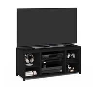 Furinno Classic Meuble TV, Centre Multimédia, Console TV pour Téléviseurs Jusqu'À 55 Pouces avec Étagères, pour Salon, Chambre, Style Américain