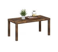 Furinno Classic Table Basse, Table Basse rectangulaire Moderne avec Plateau de 4,5 cm d'épaisseur, Table d'appoint pour Salon ou Bureau, pin ambré