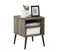 Furinno Claude Table d'appoint Style Milieu du Siècle avec Pieds en Bois, Engineered Wood, Chêne Français, Pack of 1