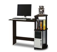Furinno Compact Bureaux d'Ordinateur, Bois, Expresso, Taille Unique, Espresso/Noir, One Size