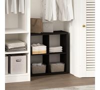 Furinno Cubic Organisateur de Placard 4 Cubes, étagères Ouvertes, Structure Extra épaisse pour penderie, Chambre, Salon, chêne foncé