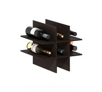 Furinno Cubicle Insert pour Cube, Organisateur 9 Compartiments, Compatible avec Version Extra Épaisse, Rangement Et Organisation, Chêne Foncé (Ne Convient Pas À IKEA Kallax)